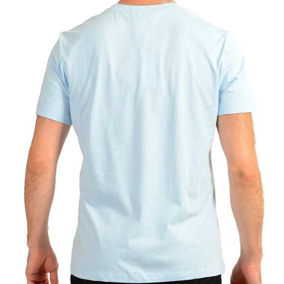 Versace Men's Blue & Silver Medusa Logo Print Short Sleeve T-Shirt US XS IT 46 - Picture 3 of 6